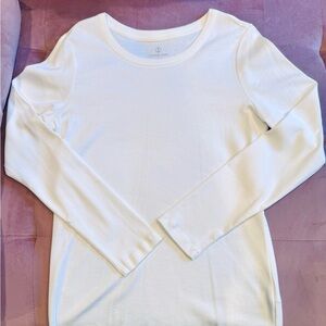 Lands' End Women's Long Sleeve Tee - White